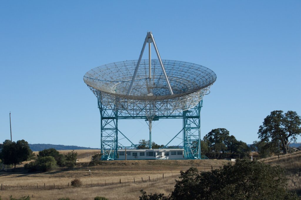 Stanford Dish with polarising filter switch to "off"